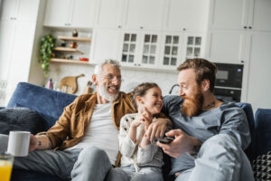 Retired family benefitting from financial advice and retirement planning services